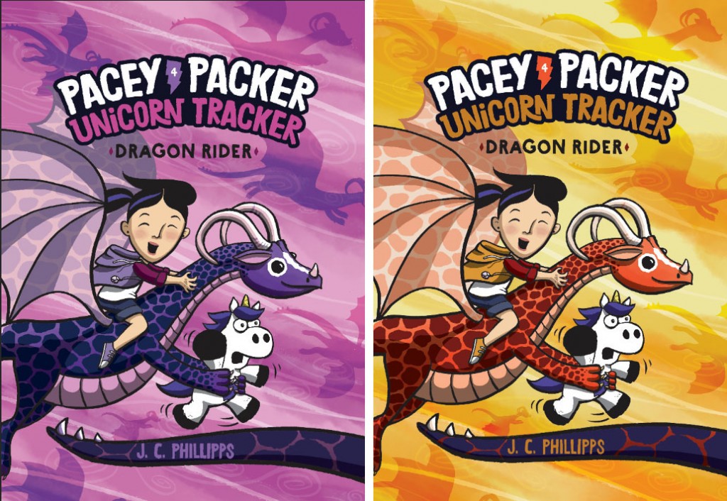 Two fully colored cover illustrations helped us decide which one to use.